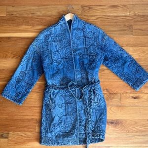 Levi’s Embroidered Denim Wrap Jacket
